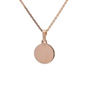 Pendant In 9K Rose Gold 12mm Disc