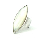 Mother Of Pearl Ring In Silver