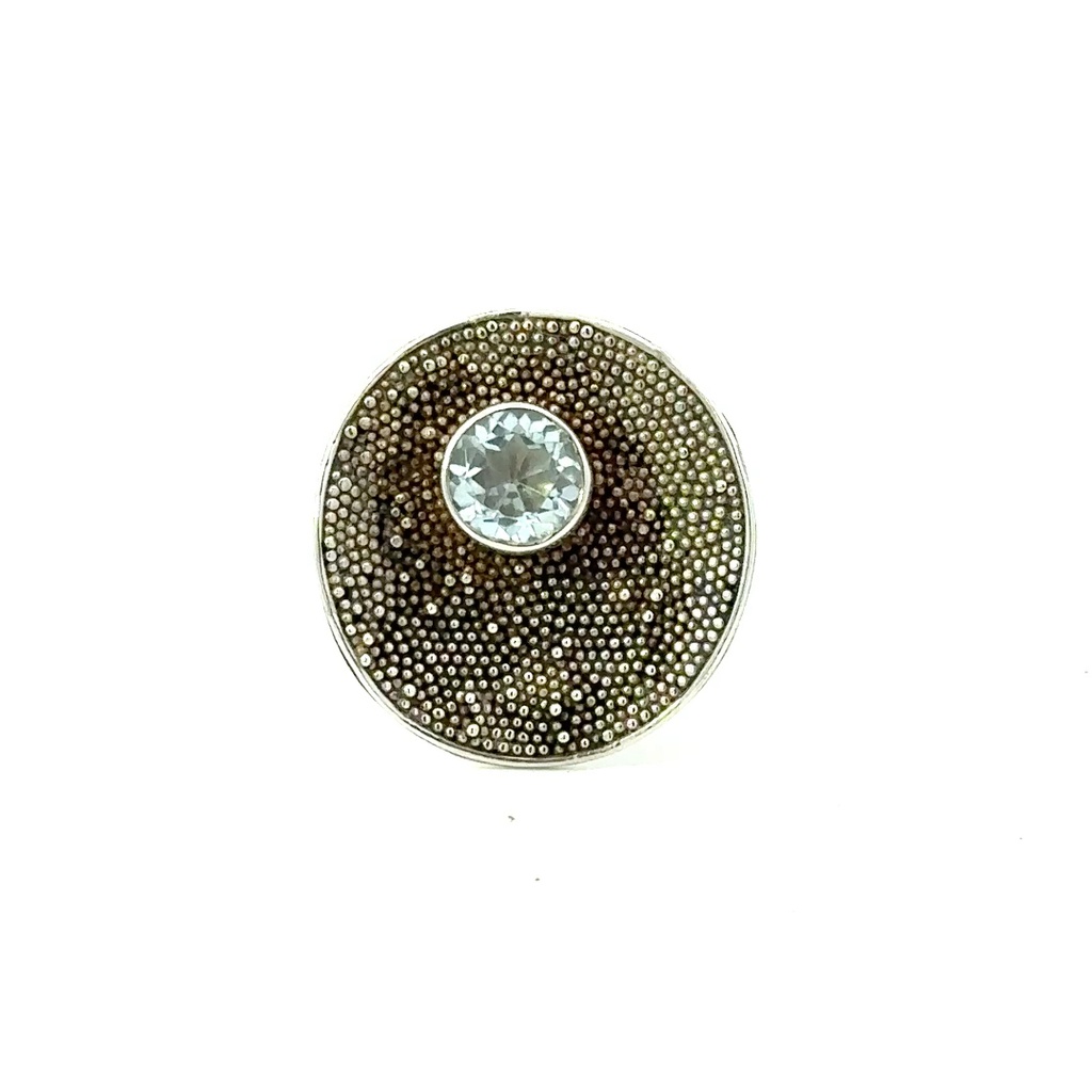 Granulation Cup Set with Topaz Silver Ring