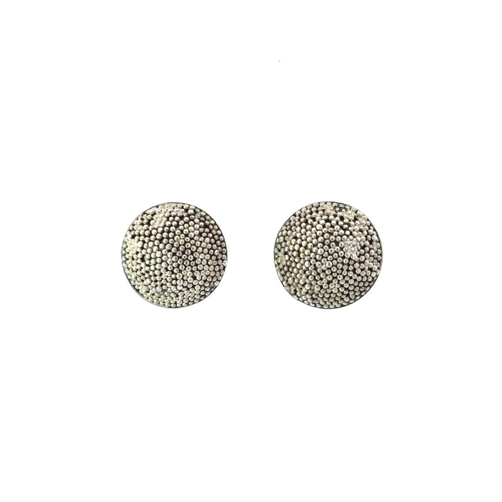Granulation Domed Silver Studs