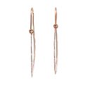 Rose Gold Plated Sideways Earrings
