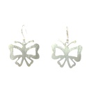Matte Finished Butterfly Earrings On Hooks