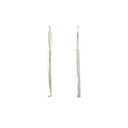 Matte Bar Sterling Silver Earrings