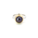 Freshwater Pearl Ring In Silver