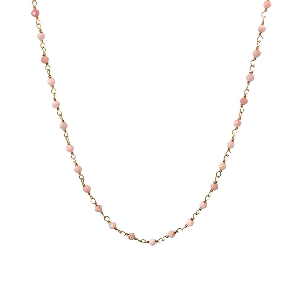 Ethiopian Opal Beads Hand Wired Into A Necklace