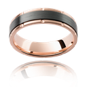 Rose Gold Inlay Chronicles Zirconium Band