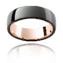 Maverick Rose Ring With Black Zirconium