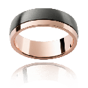 Midnight Mettle Band With Rose Gold & Zirconium