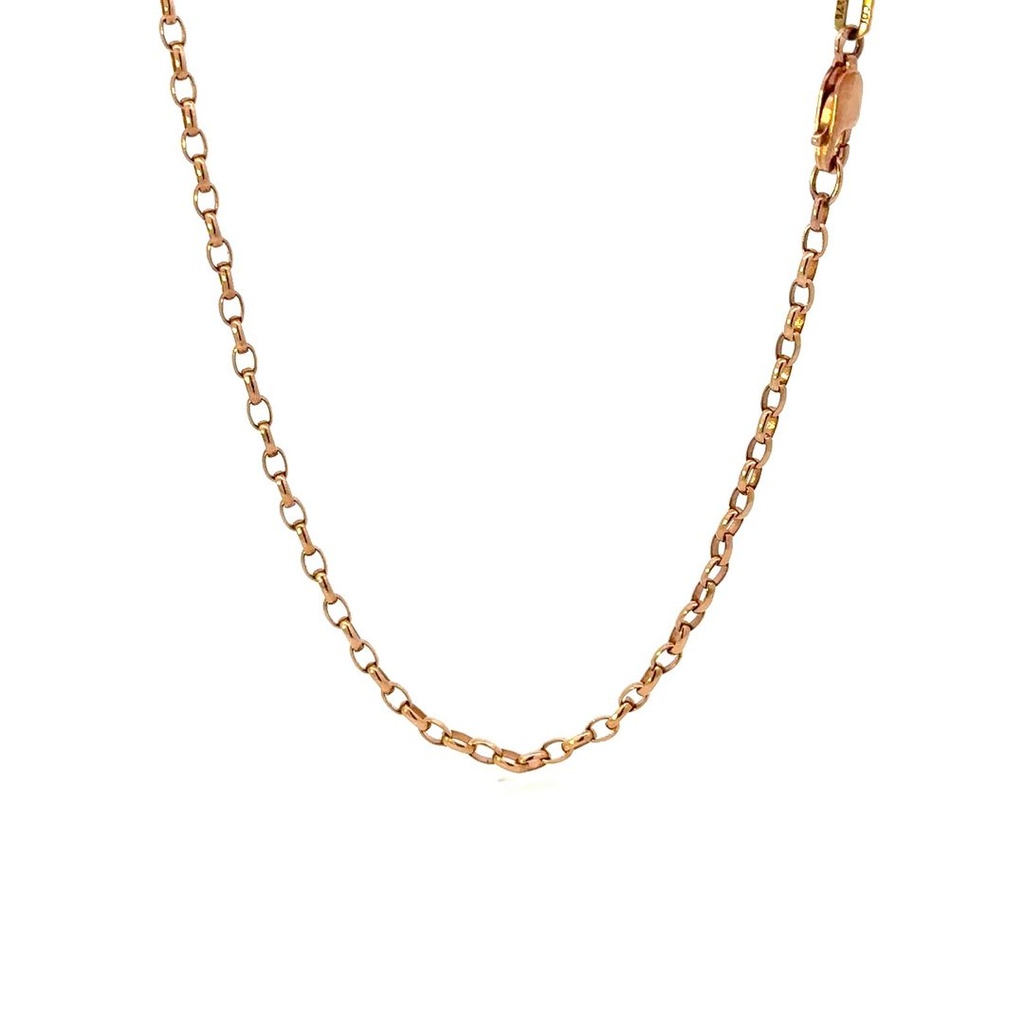 Belcher Chain In 9ct Rose Gold 50cm