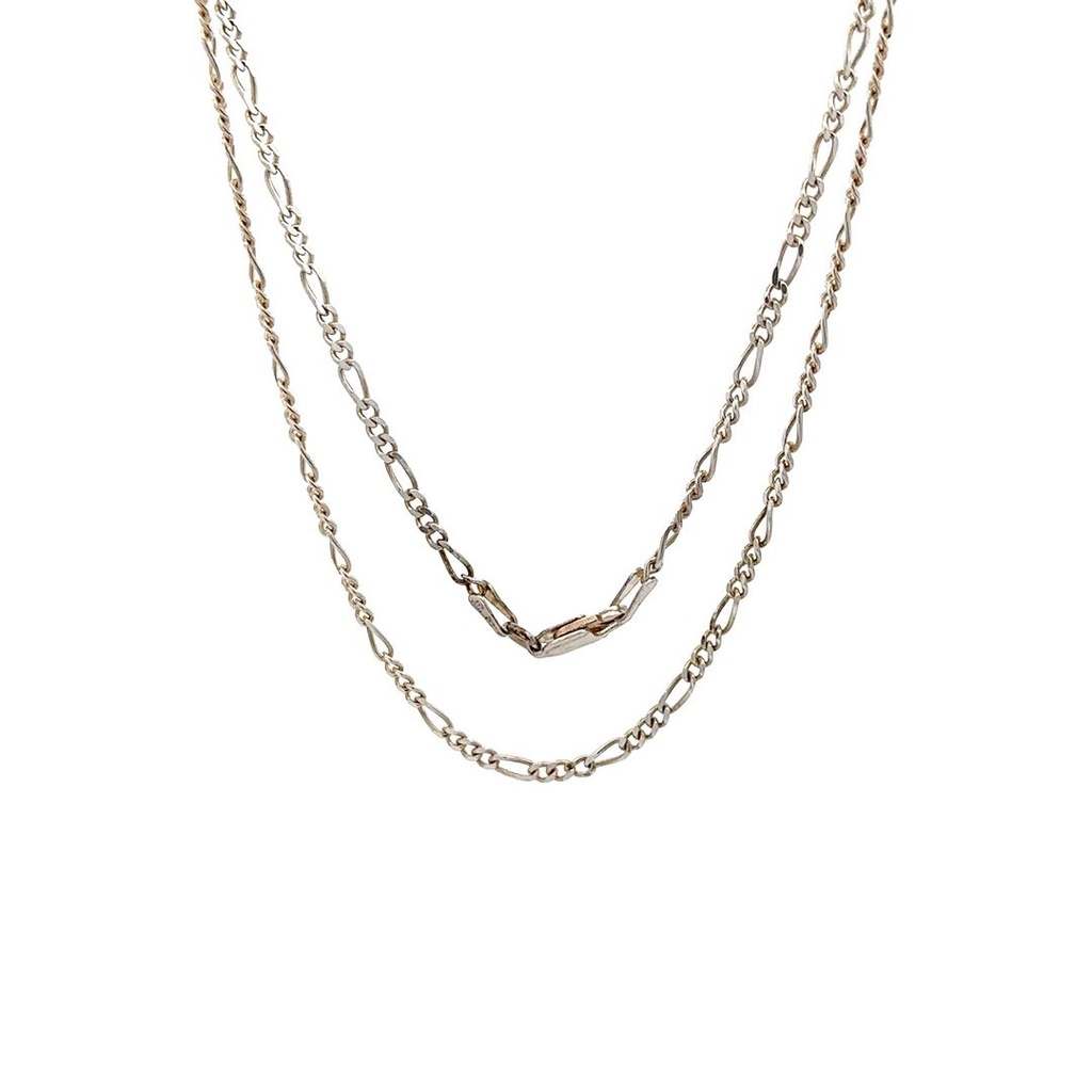 Figaro Chain Sterling Silver 2mm Width