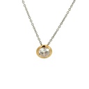 Sybella Silver & Gold Plate Cubic Zirconia Necklace