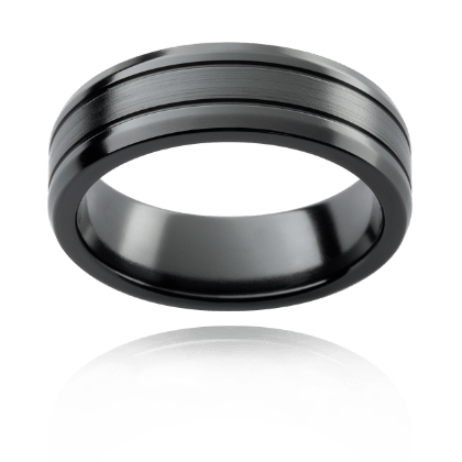 Zenith Black Zirconium Ring