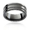 Luminary Luxe Black Zirconium Ring