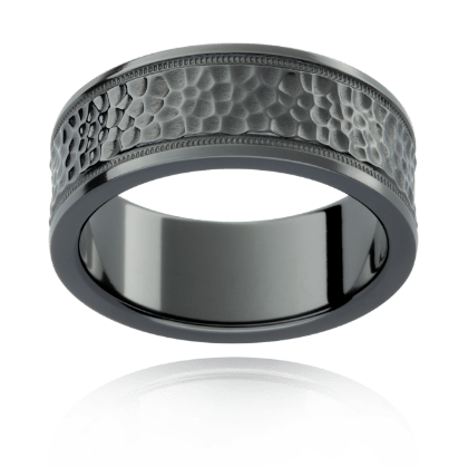 Galactic Grit Black Zirconium Band