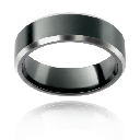 Titan Blend Zirconium Natural & Blackened Band
