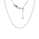 Extender Trace Chain In 18ct White Gold 47cm