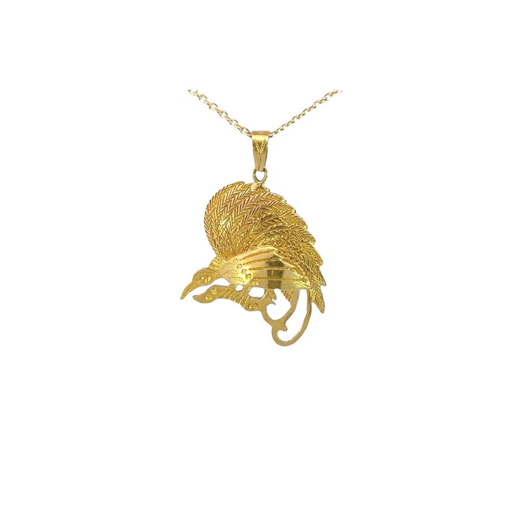 Bird Of Paradise 22ct Gold Pendant
