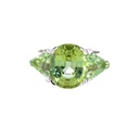 Green Tourmaline 18K White Gold Ring
