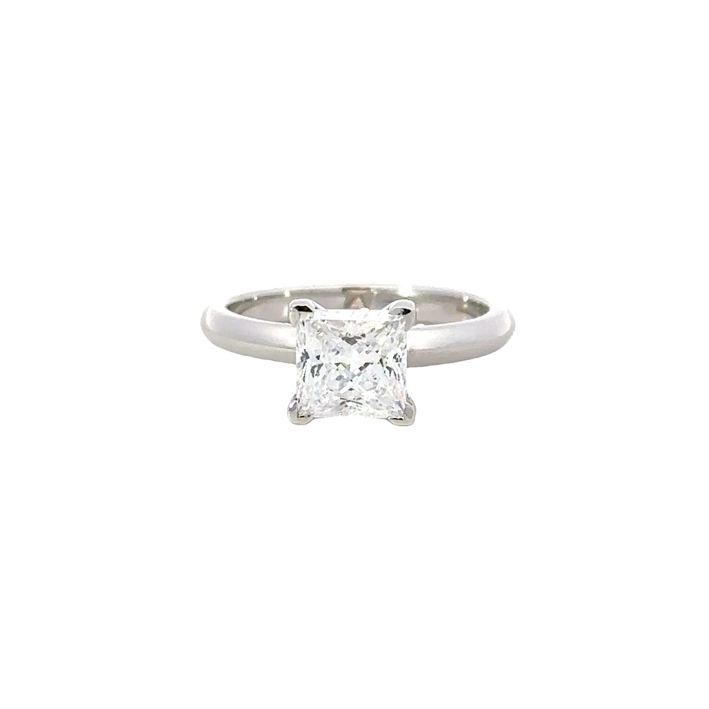 Princess Cut Cubic Ring | Sterling Silver
