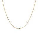 Lustrous Sophistication: Elegant 18K Delicate Shiny Beaded Chain