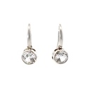 White Sapphire Handmade Drop Silver Earrings