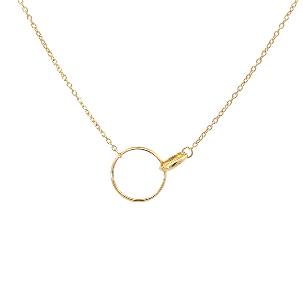 Petals Sterling Silver Necklace | "Family" Gold Plated