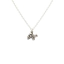 Petals Silver Necklace  "Sometimes You Will" Turtle