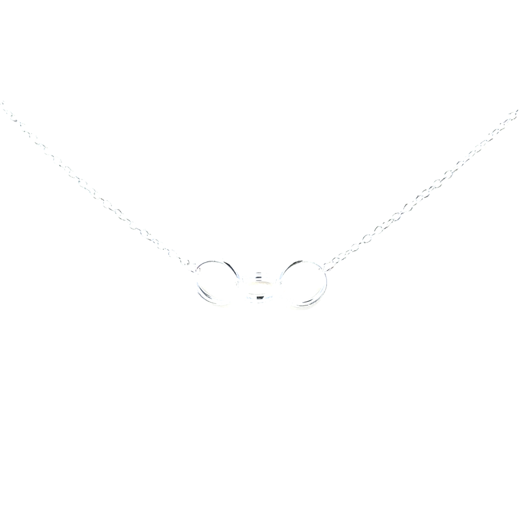 Petals "Mother & Daughters" Circles Silver Necklace