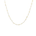 Citrine Beads Spaced On A Sterling Silver Necklace