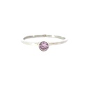 Pink Cubic Set in Sterling Silver