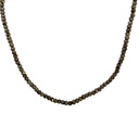 Pyrite Beaded Necklace 94cm