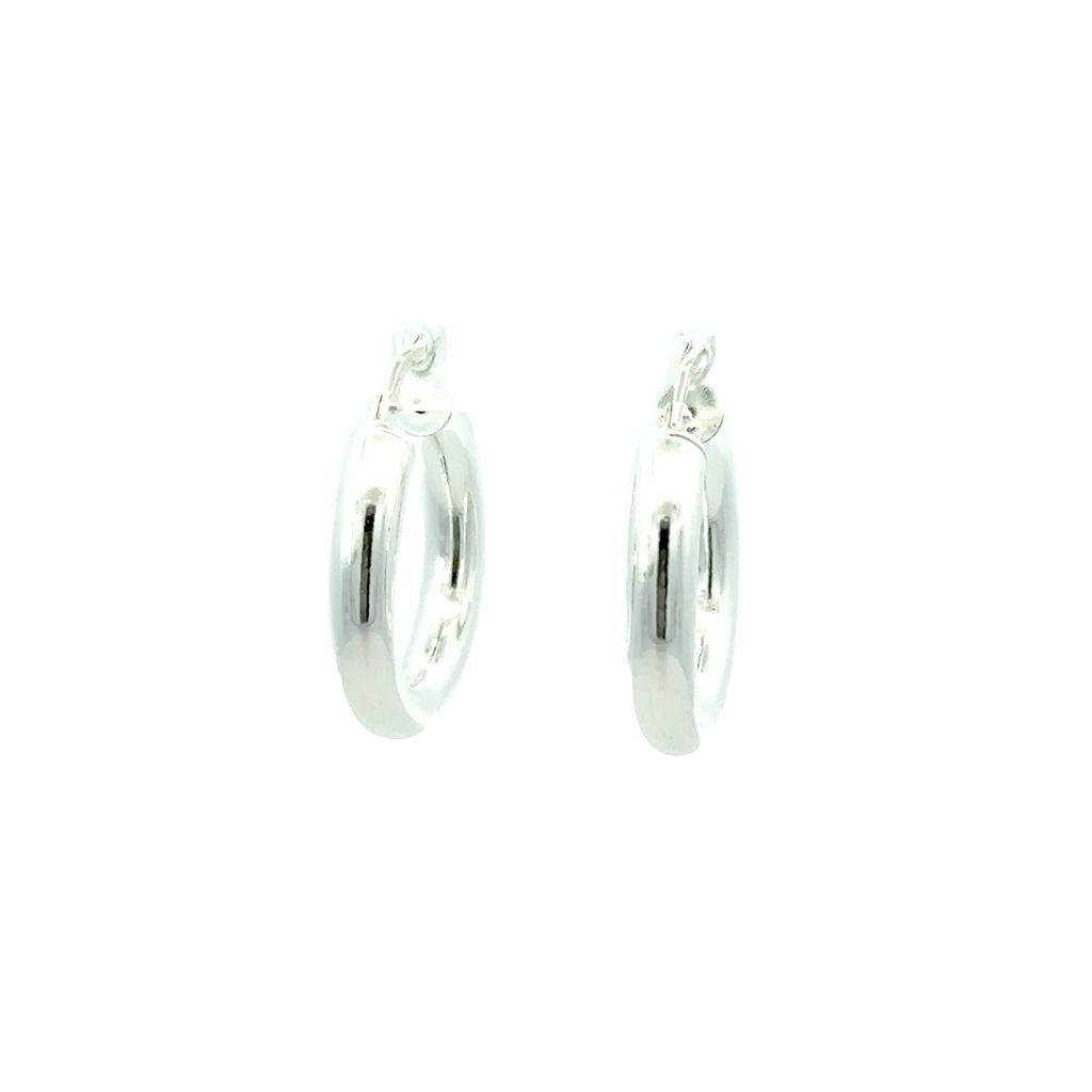 Sterling Silver Hoop Earrings 2.9cm