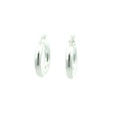 Sterling Silver Hoop Earrings 2.9cm