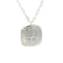 Repousse Crafted PNG Mask Pendant Sterling Silver