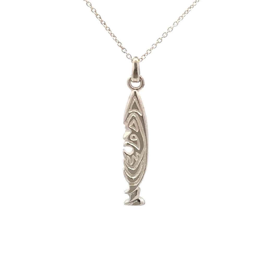 Pendant | Sepik Mask In Sterling Silver