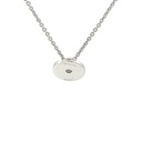 Elegant Silver Cubic Zirconia Pendant Necklace