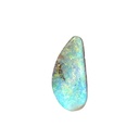 Enchanting Aqua Opal with Mystical Green Heart