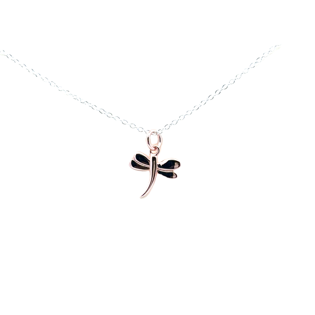 Petals Silver Necklace | Dragonfly "No One is You"