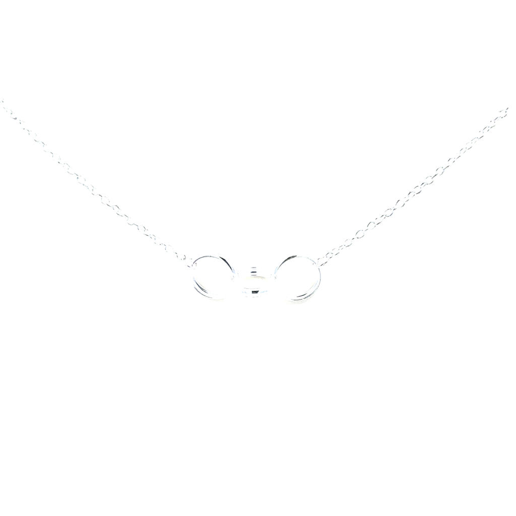 Petals Silver Necklace | "Soul Sister" Interlocking Circles