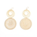 Swirl Earrings Gold by Bilum & Bilas