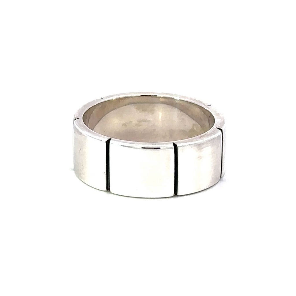 Sterling Silver Ring with Indents