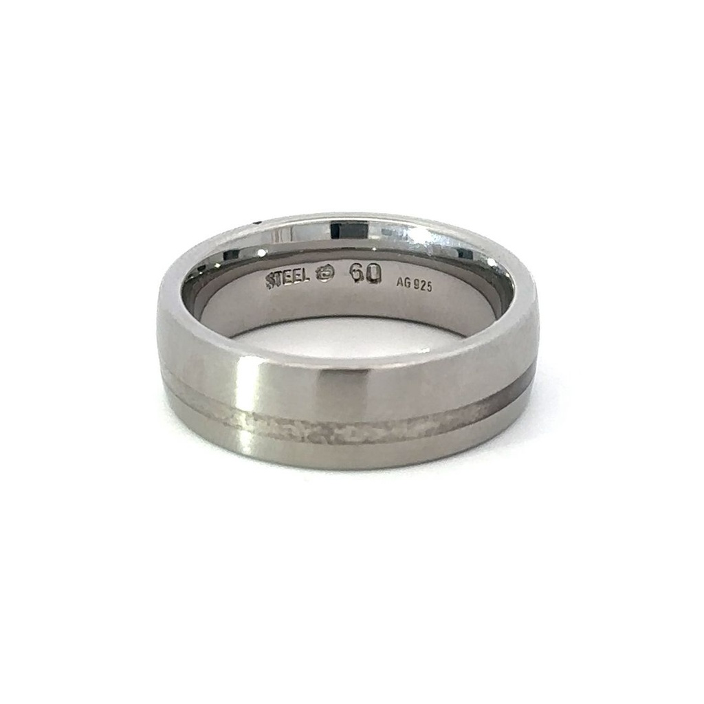 Stainless Steel and Titanium Ring