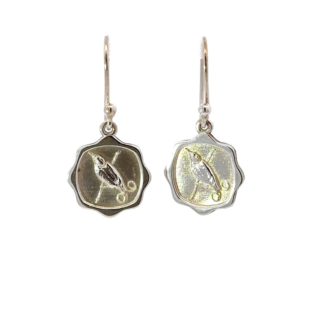 WIlson's Bird of Paradise Earrings in Sterling silver