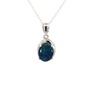 Ocean Blue Opal Pendant