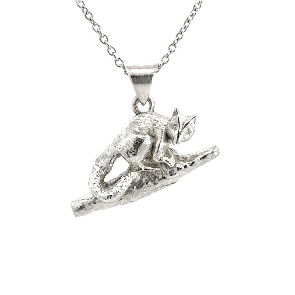 Pendant | Tree Climbing Kangaroo In Sterling Silver