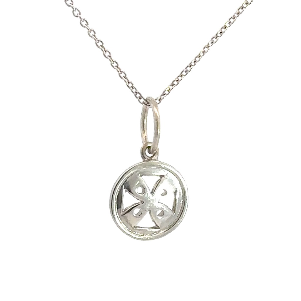Pendant | Pierced Geometric Design In Sterling Silver