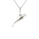 Elegant Sterling Silver Whale Pendant