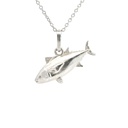 Elegant Sterling Silver Tuna Pendant