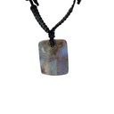 Natural boulder Opal Pendant on Black Cord