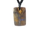 Natural Boulder Opal on Macramé Black Cord